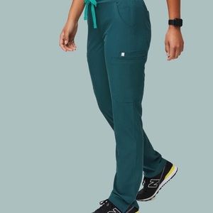 FIGS Yola Skinny Scrub Pant- Caribbean Blue
